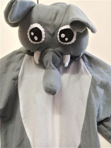 Kids Costumes to Hire - Elephant Onesie - 2 - 4 years